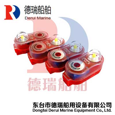 觸水自動點亮LED燈/閃光型船用救生衣燈